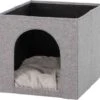 Trixie Kattenmand Iglo Ella Grijs - 33X33X37 CM -Kattenspeelgoed Winkel 1200x1142 3