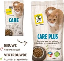 VITALstyle CARE Plus - Kattenbrokken - 10 Kg -Kattenspeelgoed Winkel 1200x1144