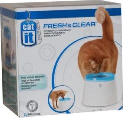 Catit Fresh And Clear - Drinkfontein Kat - Blauw /Wit - 2 L -Kattenspeelgoed Winkel 1200x1145 3