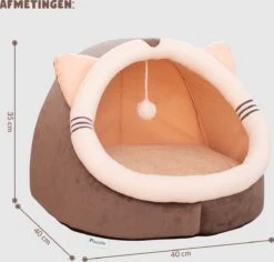 Kattenmand - Kattenhuis - Kattenbed - Kattenhangmat - Poezenmand - Kattenkussen - 40 Cm -Kattenspeelgoed Winkel 1200x1147 3