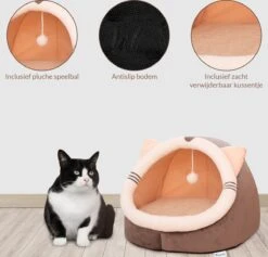 Kattenmand - Kattenhuis - Kattenbed - Kattenhangmat - Poezenmand - Kattenkussen - 40 Cm -Kattenspeelgoed Winkel 1200x1152 7