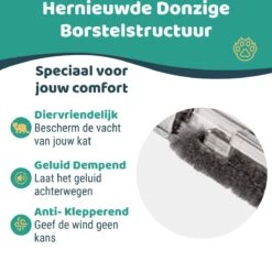 Mmoods Kattenluik – Zwarte Kattentunnel Maat L – Weersbestendig Dankzij Borstel – 4 Vergrendelingsstanden – Geschikt Voor Binnen En Buiten -Kattenspeelgoed Winkel 1200x1153 2