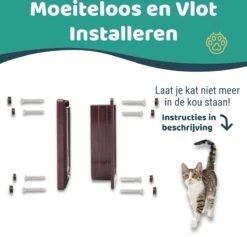 Mmoods Kattenluik – Zwarte Kattentunnel Maat L – Weersbestendig Dankzij Borstel – 4 Vergrendelingsstanden – Geschikt Voor Binnen En Buiten -Kattenspeelgoed Winkel 1200x1153 3