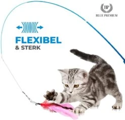 Merkloos 2 Kattenhengels Met 10 Speeltjes – Bewegende Kattenspeeltjes Met Veren En Belletjes – Interactieve Kattenspeelgoed Voor Kittens – Cat Toys -Kattenspeelgoed Winkel 1200x1155 1