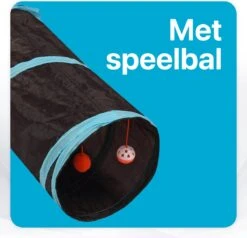 Tavaro Kattentunnel 5 Gangen - Met Speelbal - Kattenspeelgoed - Zwart / Blauw -Kattenspeelgoed Winkel 1200x1156 5
