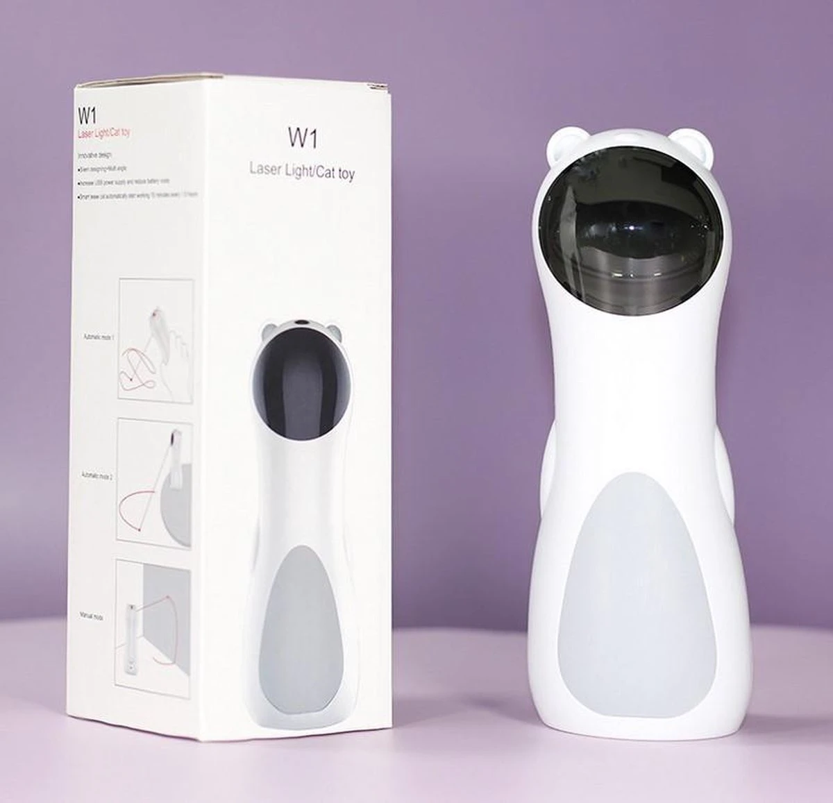 Merkloos Automatisch Kattenspeeltje Laser Intelligent Interactief Voor Katten – Laser Kat – 3 Verschillende Standen – Incl. Oplaadkabel – Geruisloze Motor 9 Merkloos Automatisch Kattenspeeltje Laser Intelligent Interactief Voor Katten – Laser Kat – 3 Verschillende Standen – Incl. Oplaadkabel – Geruisloze Motor - Afbeelding 7