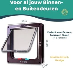 Mmoods Kattenluik – Zwarte Kattentunnel Maat L – Weersbestendig Dankzij Borstel – 4 Vergrendelingsstanden – Geschikt Voor Binnen En Buiten -Kattenspeelgoed Winkel 1200x1157 8