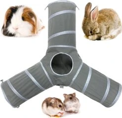 Adabol Knaagdier Speeltunnel – Konijnen Speelgoed – Cavia Speelgoed – Hamster Speelgoed – Konijnen Tunnel – Cavia Tunnel – Hamster Tunnel – 3 Gangen – 50 Cm Lengte -Kattenspeelgoed Winkel 1200x1158 7