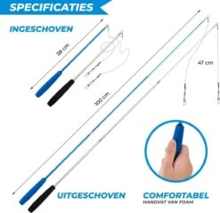 Merkloos 2 Kattenhengels Met 10 Speeltjes – Bewegende Kattenspeeltjes Met Veren En Belletjes – Interactieve Kattenspeelgoed Voor Kittens – Cat Toys -Kattenspeelgoed Winkel 1200x1165 8