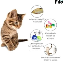 Filo Kattenspeelgoed Set 30 Stuks - Kattenspeeltje Kattentunnel - Kattenhengel - Kattenveertjes - Vis Met Kattenkruid - Kattenspeeltjes Intelligentie Kitten - Interactief Speelgoed Katten - Poezen Speeltjes -Kattenspeelgoed Winkel 1200x1167 10
