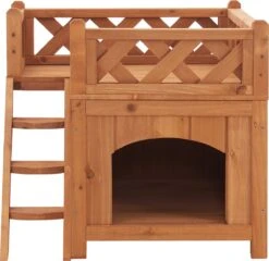 Kattenhuis Pürstein 45,7x50,8x50,3 Cm Houtkleurig -Kattenspeelgoed Winkel 1200x1167 7