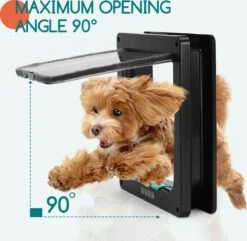 Nobleza Kattenluik Met Tunnel - 4 Vergrendelingsstanden - Weerbestendig - Binnen En Buiten - 28.5 X 25 Cm - Maat XL - Zwart 17 Nobleza Kattenluik Met Tunnel - 4 Vergrendelingsstanden - Weerbestendig - Binnen En Buiten - 28.5 X 25 Cm - Maat XL - Zwart -Kattenspeelgoed Winkel 1200x1173 6