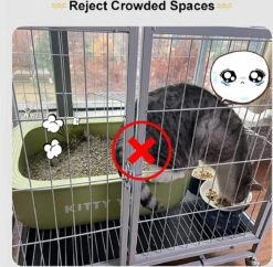 Merkloos XXL Premium Kattenkooi Met Kattenbak 2-laags Kattenkooien Voor Binnen - Grote Opvouwbare Kattenren - Kattenbench Kat Bench - Zwart Dierenverblijf 11 Merkloos XXL Premium Kattenkooi Met Kattenbak 2-laags Kattenkooien Voor Binnen - Grote Opvouwbare Kattenren - Kattenbench Kat Bench - Zwart Dierenverblijf -Kattenspeelgoed Winkel 1200x1177 7