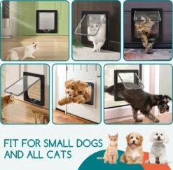 Nobleza Kattenluik Met Tunnel - 4 Vergrendelingsstanden - Weerbestendig - Binnen En Buiten - 28.5 X 25 Cm - Maat XL - Zwart 20 Nobleza Kattenluik Met Tunnel - 4 Vergrendelingsstanden - Weerbestendig - Binnen En Buiten - 28.5 X 25 Cm - Maat XL - Zwart -Kattenspeelgoed Winkel 1200x1179 6