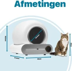 BOME Automatische Kattenbak - Zelfreinigende Kattenbak - Met App En Touchscreen - 65L -Kattenspeelgoed Winkel 1200x1182 4