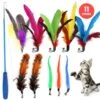 Merkloos Kattenhengel Met 10 Opzetstukjes - Kat Speelhengel Met Veren - Speelgoed Hengel Voor Katten – Kittenspeeltjes Met Veer – Kattenspeelgoed – Katten Speeltjes -Kattenspeelgoed Winkel 1200x1186 10
