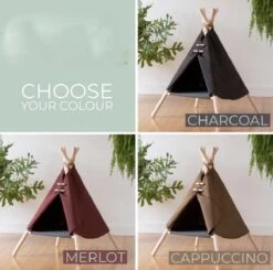 MIRO Luxe Katten Wigwam - Tent - Huis - Opvouwbaar - Rood -Kattenspeelgoed Winkel 1200x1188 8