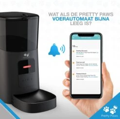 Pretty Paws PP005 Wifi Voerautomaat Zwart - Automatische Voerbak - Slimme Voerautomaat Met App - Instelbaar Voedingsschema - WIFI -Kattenspeelgoed Winkel 1200x1190 10