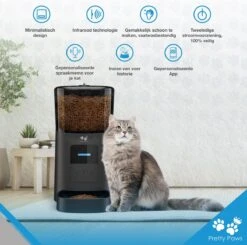 Pretty Paws PP005 Wifi Voerautomaat Zwart - Automatische Voerbak - Slimme Voerautomaat Met App - Instelbaar Voedingsschema - WIFI -Kattenspeelgoed Winkel 1200x1190 11