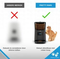 Pretty Paws PP005 Wifi Voerautomaat Zwart - Automatische Voerbak - Slimme Voerautomaat Met App - Instelbaar Voedingsschema - WIFI -Kattenspeelgoed Winkel 1200x1190 9