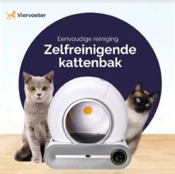 Viervoeter™ Kattenbak Zelfreinigend – Automatische Kattenbak – Zelfreinigende Kattenbak – Anti-geur – 53x58x55cm – Bedienen Via App – 65 Liter 17 Viervoeter™ Kattenbak Zelfreinigend – Automatische Kattenbak – Zelfreinigende Kattenbak – Anti-geur – 53x58x55cm – Bedienen Via App – 65 Liter -Kattenspeelgoed Winkel 1200x1196 3