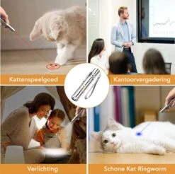 DOWO® - Laserpen - USB Oplaadbaar - Kattenspeeltjes - 7 Verschillende Standen - Laserlampje - RVS Zilver - Laser Pointer -Kattenspeelgoed Winkel 1200x1197 16
