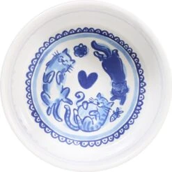 Blond Amsterdam, Delfts Blond: Voerbak Geruit Kat 15,5cm 6 Blond Amsterdam, Delfts Blond: Voerbak Geruit Kat 15,5cm -Kattenspeelgoed Winkel 1200x1197 4