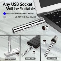 USB Laserpen-7 In 1- Kattenspeelgoed-rode Laser- Fluwelen Opbergzakje- LED- UV Licht- USB Oplaadbaar- Laserlampje- Nieuw Model 2020 -Kattenspeelgoed Winkel 1200x1200 1009