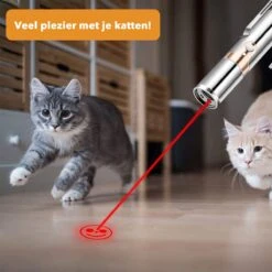 DOWO® - Laserpen - USB Oplaadbaar - Kattenspeeltjes - 7 Verschillende Standen - Laserlampje - RVS Zilver - Laser Pointer -Kattenspeelgoed Winkel 1200x1200 1025