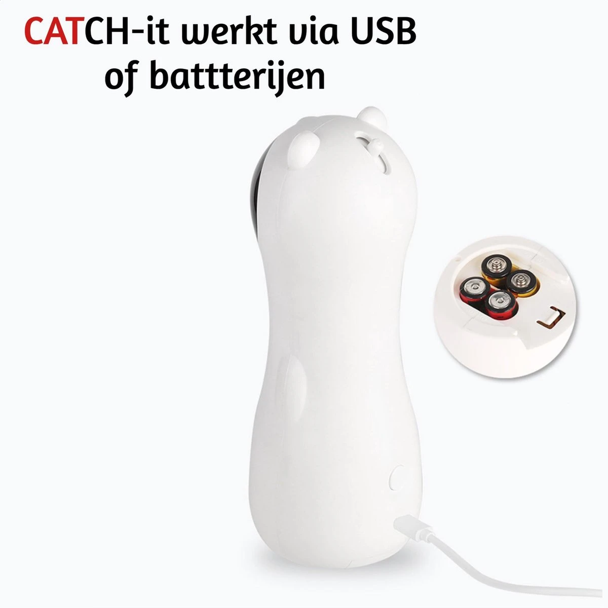 Merkloos Automatisch Kattenspeeltje Laser Intelligent Interactief Voor Katten – Laser Kat – 3 Verschillende Standen – Incl. Oplaadkabel – Geruisloze Motor 10 Merkloos Automatisch Kattenspeeltje Laser Intelligent Interactief Voor Katten – Laser Kat – 3 Verschillende Standen – Incl. Oplaadkabel – Geruisloze Motor - Afbeelding 8
