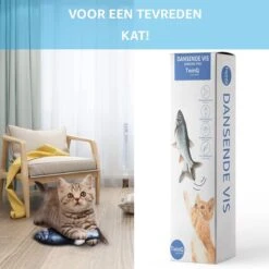 TwinQ Dansende Vis - Bewegende Vis Met Kattenkruid - Kattenspeeltjes - USB Oplaadbaar - Speelgoed Voor Katten - Incl. Kattenlampje -Kattenspeelgoed Winkel 1200x1200 1032