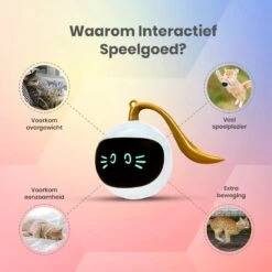 Otiume Slimme Katten Speeltje - Interactieve Zelf Rollende Bal Voor Katten - Kattenspeeltjes -Speelgoed Voor Dieren - USB Oplaadbaar -Kattenspeelgoed Winkel 1200x1200 1039