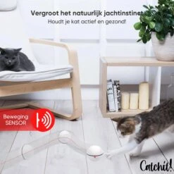 Catchit!® Interactieve Zelfrollende Bal Katten - Kattenspeeltjes - Inclusief USB Kabel En Staartjes - Kattenspeelgoed - Smart - Grijs -Kattenspeelgoed Winkel 1200x1200 1043