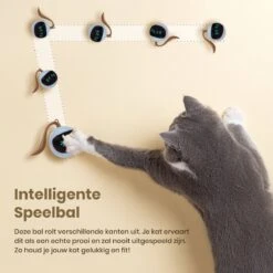 Otiume Interactieve Speelbal - Slimme Interactieve Jaag Speeltje Voor Katten - Kattenspeeltjes - Intelligente Jaagbal - AI -USB Oplaadbaar - LED - Blauw -Kattenspeelgoed Winkel 1200x1200 1047