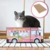 Make Me Purr Kattendoos Van Karton (Ice Cream) - Inclusief Kartonnen Krabmat - Speelgoed Doos Voor Katten Met Krab Mat - Kat Krabpaal Speeltje - Kattenbed Kattenmand Kattenhuis Kattentunnel - Kattenspeelgoed - Kattenspeeltjes - Kitten Speeltjes -Kattenspeelgoed Winkel 1200x1200 1070