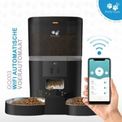 Pretty Paws QQ003 - Wifi Voermachine - Dubbele Voerbakjes - Zwart - Kat - 6L -Kattenspeelgoed Winkel 1200x1200 265