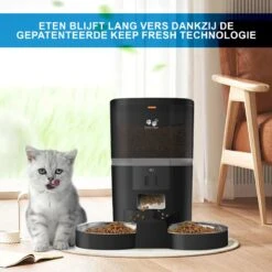 Pretty Paws QQ003 - Wifi Voermachine - Dubbele Voerbakjes - Zwart - Kat - 6L -Kattenspeelgoed Winkel 1200x1200 266