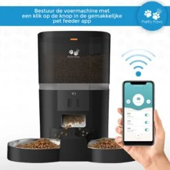 Pretty Paws QQ003 - Wifi Voermachine - Dubbele Voerbakjes - Zwart - Kat - 6L -Kattenspeelgoed Winkel 1200x1200 267