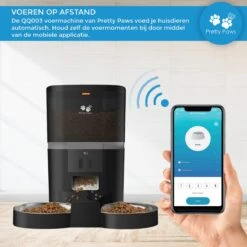 Pretty Paws QQ003 - Wifi Voermachine - Dubbele Voerbakjes - Zwart - Kat - 6L -Kattenspeelgoed Winkel 1200x1200 271