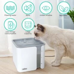 Nobleza USB Drinkfontein Voor Hond/Kat - 2L - Incl. 2 Filters - Wit -Kattenspeelgoed Winkel 1200x1200 321