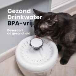TrevoPet® Drinkfontein Kat - Waterfontein Kat - Kattenfontein - Fluisterstil - Drinkfontein - Drinkbak Kat - 2.5 Liter - Inclusief Filter - Wit -Kattenspeelgoed Winkel 1200x1200 348