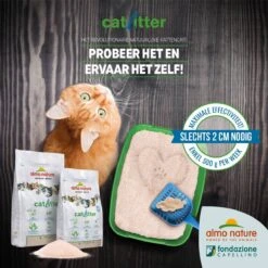 Almo Nature Zuinige Kattenbakvulling Klontvormend En Milieuvriendelijk - Inhoud 4,54 Kg -Kattenspeelgoed Winkel 1200x1200 374