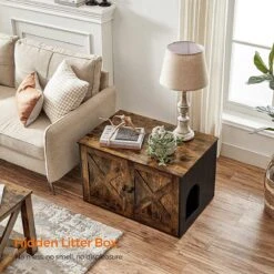 Hoppa! Kattenbak, Kattenhuis, Met Deuren, Vintage Bruin-zwart 7 Hoppa! Kattenbak, Kattenhuis, Met Deuren, Vintage Bruin-zwart -Kattenspeelgoed Winkel 1200x1200 438