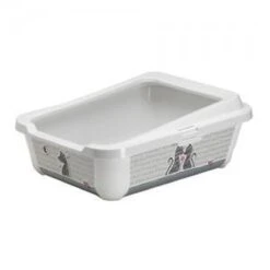 Moderna Trendy Cat Open - Grijs - Kattenbak - 50.5 X 38.5 X 18 Cm -Kattenspeelgoed Winkel 1200x1200 497