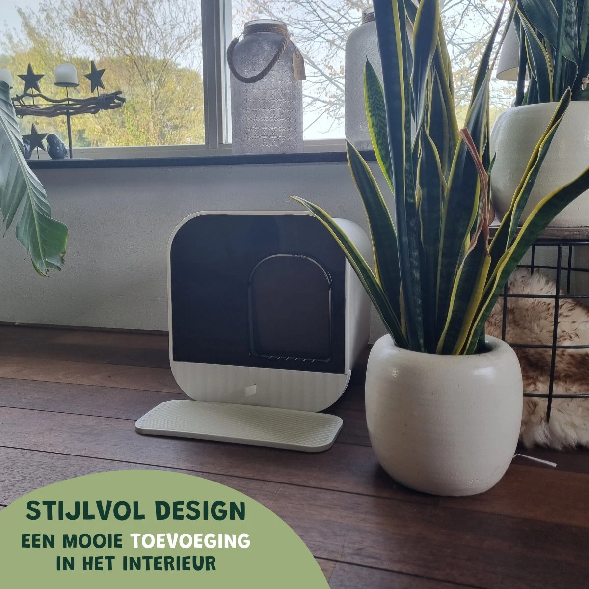 De Blaffende Kat Moderne Kattenbak - Met Uitneembare Lade En Kattenbak Mat 7 De Blaffende Kat Moderne Kattenbak - Met Uitneembare Lade En Kattenbak Mat - Afbeelding 5