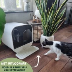 De Blaffende Kat Moderne Kattenbak - Met Uitneembare Lade En Kattenbak Mat 19 De Blaffende Kat Moderne Kattenbak - Met Uitneembare Lade En Kattenbak Mat -Kattenspeelgoed Winkel 1200x1200 509