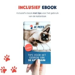 JC Pets Premium Kattenbak Systeem - Inclusief 2.5KG / 4L Kattenbakvulling - Zelfreinigend -Kattenspeelgoed Winkel 1200x1200 519
