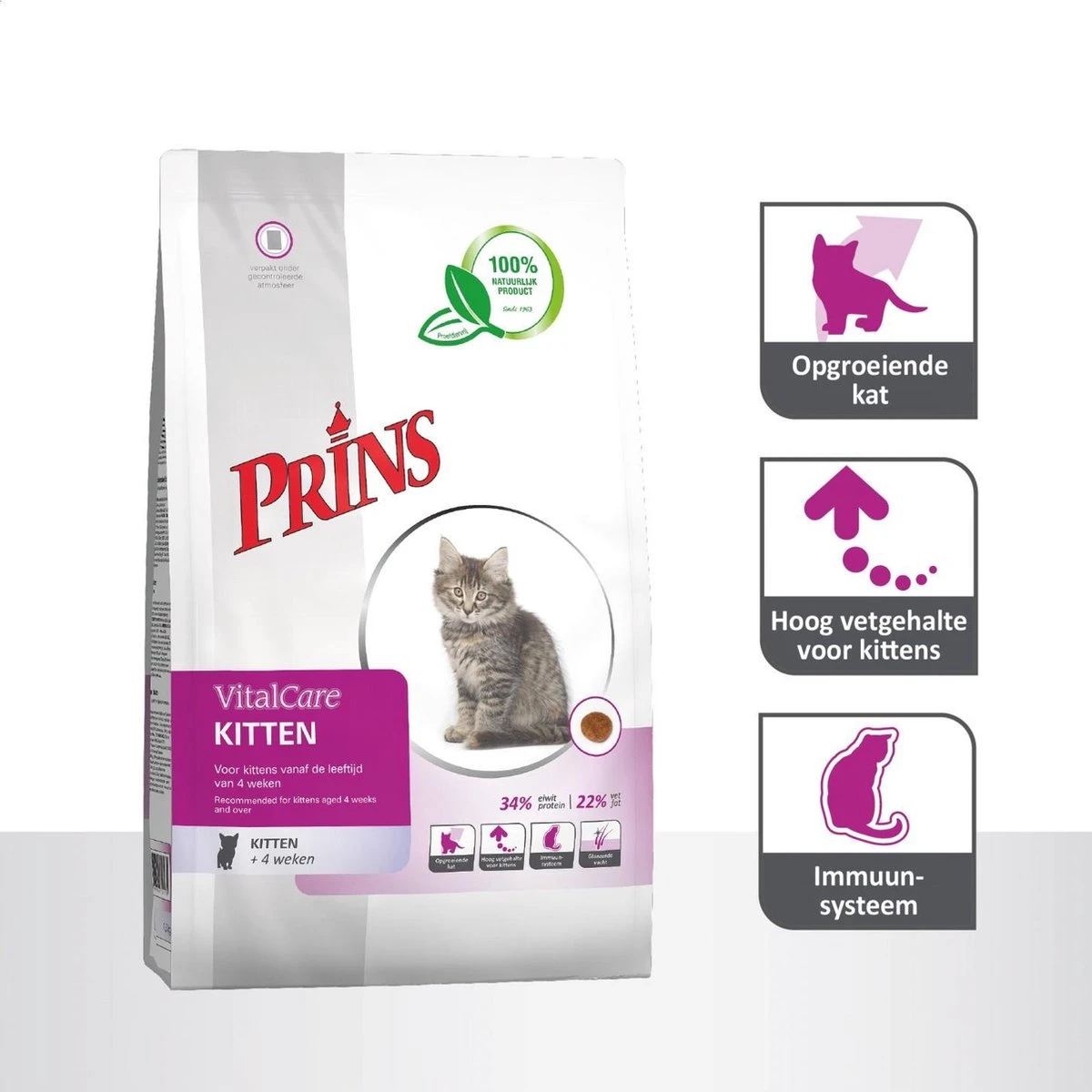 Prins VitalCare Kitten 10 Kg 4 Prins VitalCare Kitten 10 Kg - Afbeelding 2
