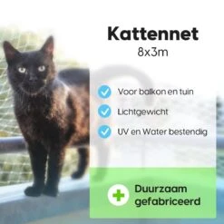 Kattennet - Balkon Net - Katten Gaas - Kattennet Balkon - Transparant - 8x3 M -Kattenspeelgoed Winkel 1200x1200 555