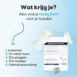 Kattennet - Balkon Net - Katten Gaas - Kattennet Balkon - Transparant - 8x3 M -Kattenspeelgoed Winkel 1200x1200 560